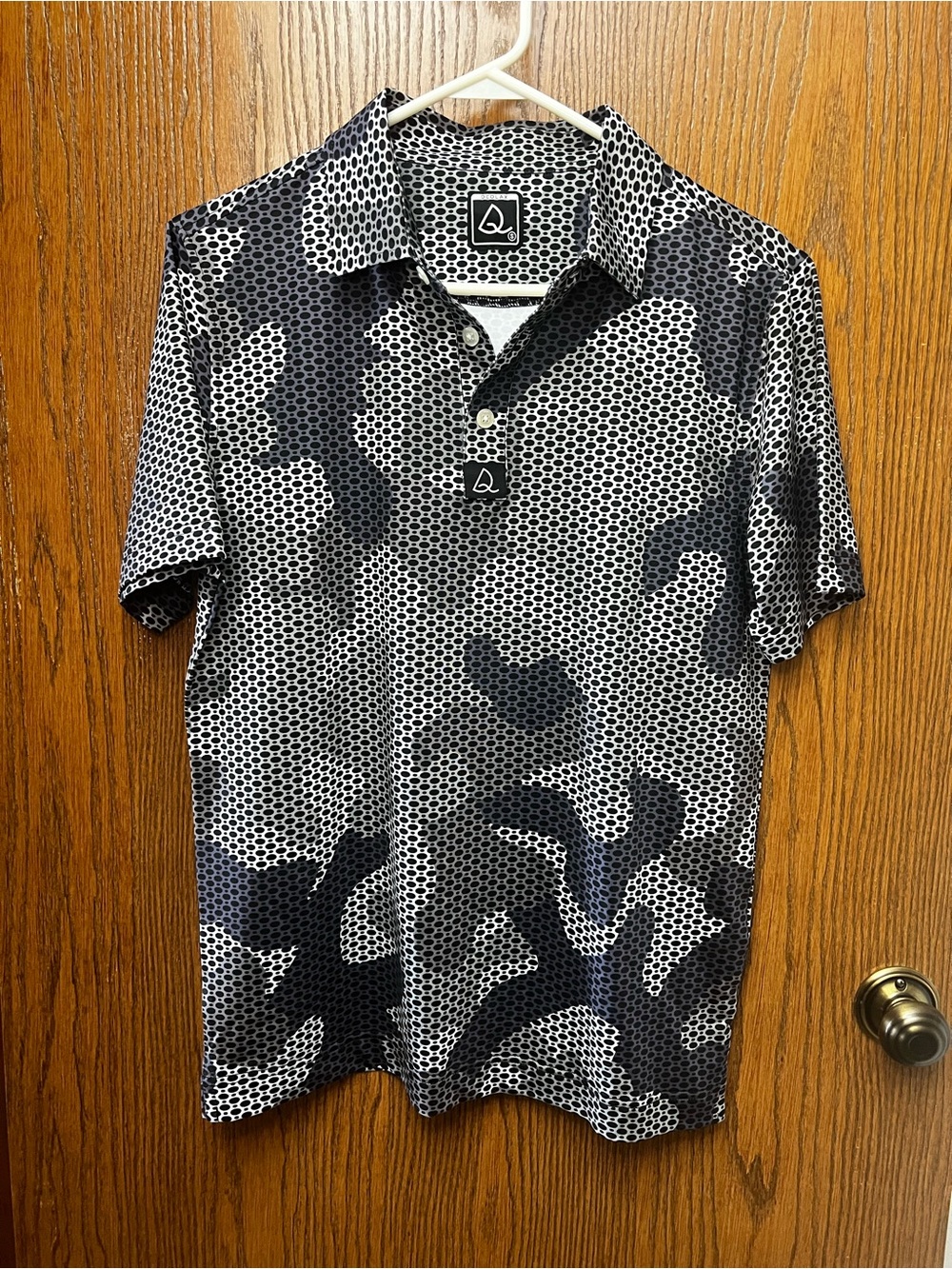 Mens SMALL Camo Patterned DEOLAX Golf Polo